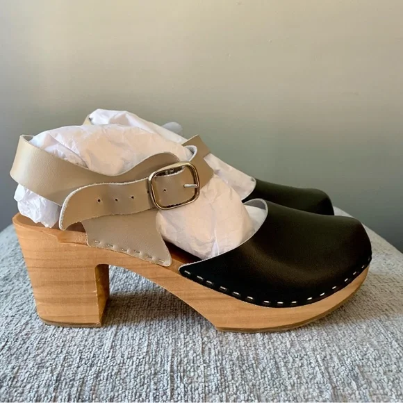 Swedish Handmade Leather Clogs - Picture 10 of 11